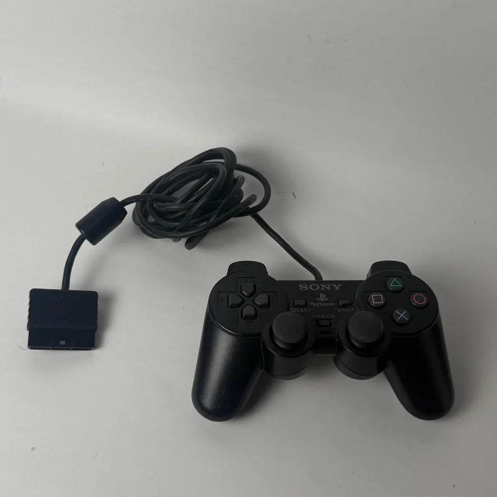 Sony PlayStation 2 DualShock 2 Wired Controller Black OEM SCPH-10010 PS2 Analog
